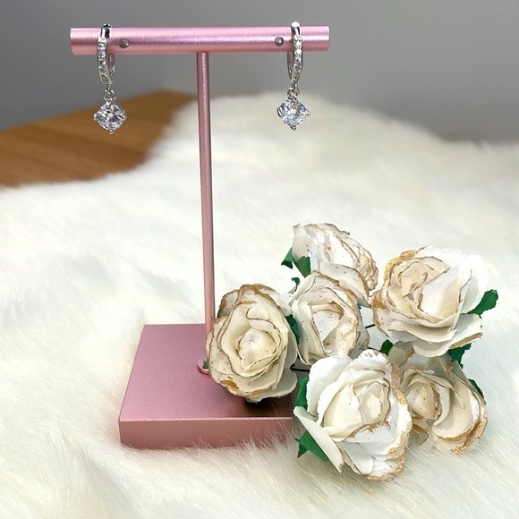 🌟SALE🌟Silver Mini Drop Mosaic Earrings - Picture 2 of 7